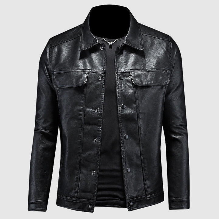 Chaqueta de motociclista con cremallera y corte entallado | Estilo informal para el uso diario