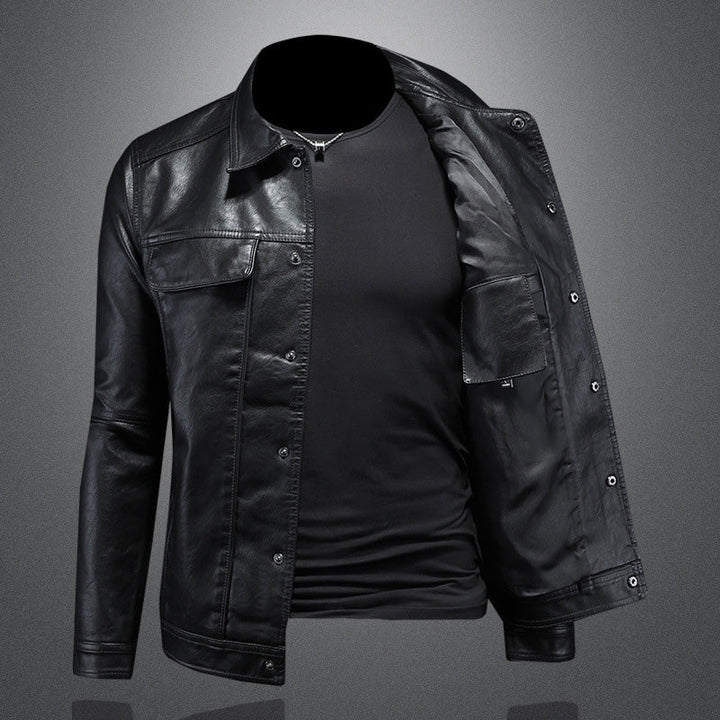 Chaqueta de motociclista con cremallera y corte entallado | Estilo informal para el uso diario