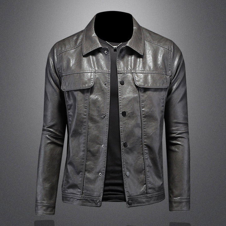 Chaqueta de motociclista con cremallera y corte entallado | Estilo informal para el uso diario