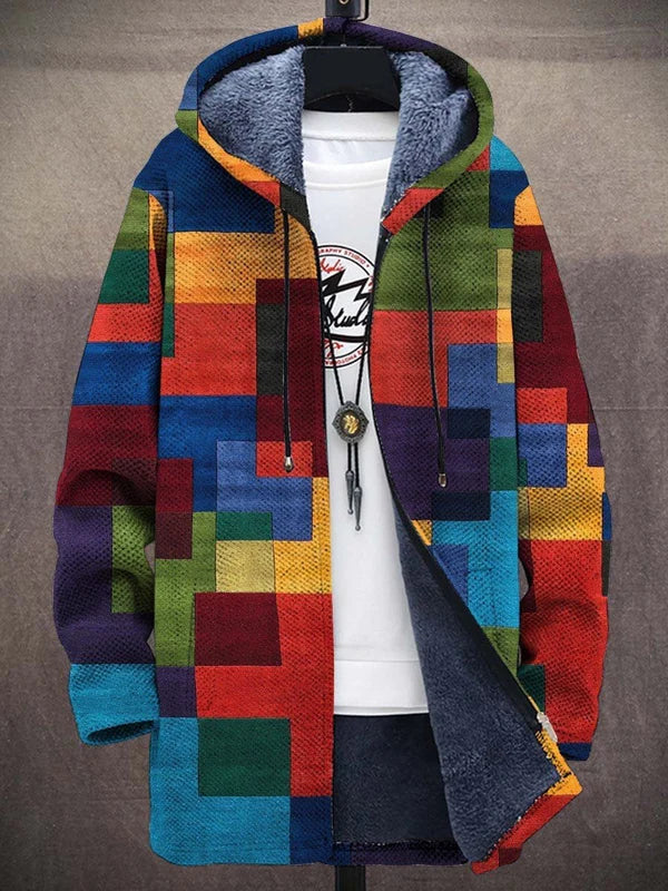 Dalila – Luxuriöse, kunstinspirierte Strickjacke