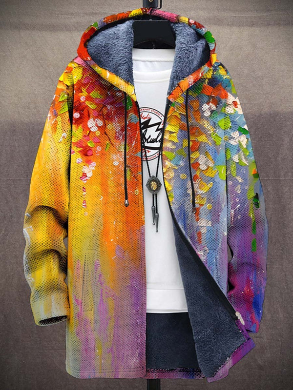 Dalila – Luxuriöse, kunstinspirierte Strickjacke