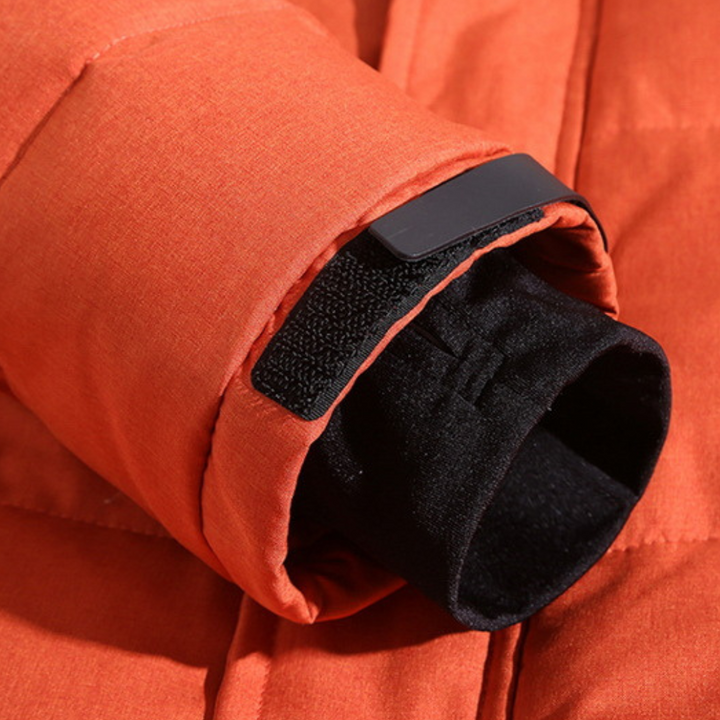 Parka à capuche pour homme, à fermetures éclair multiples