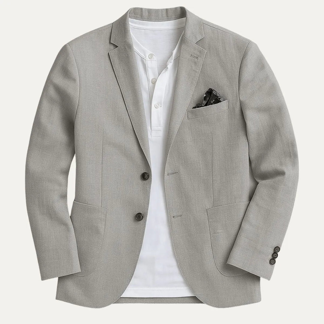 Blazer leve para homem | Corte regular e estilo de verão