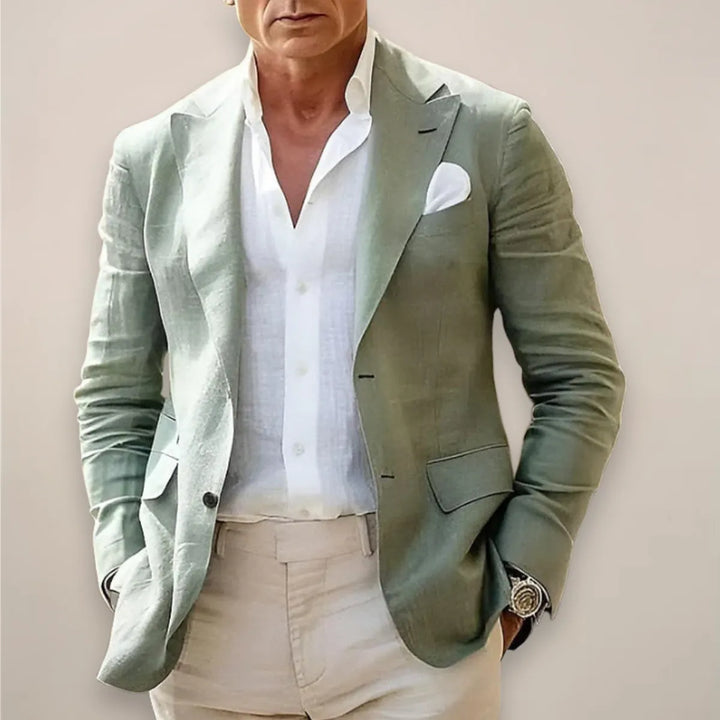Blazer moderno de linho | Corte de alfaiataria e conforto de verão