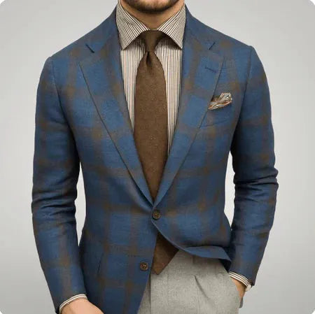 Blazer de corte justo para homem | Silhueta estruturada e estilo formal