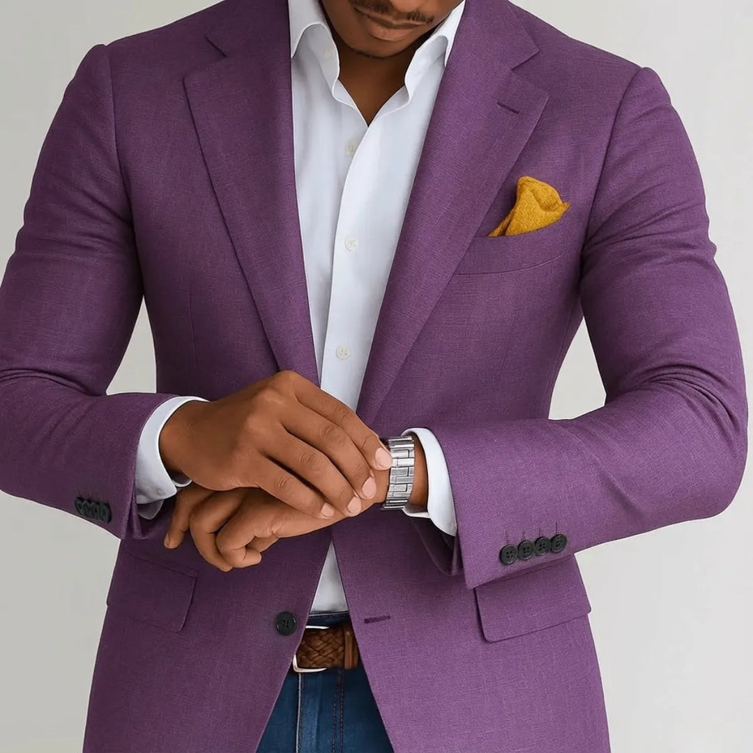 Blazer de corte justo para homem | Silhueta estruturada e estilo formal