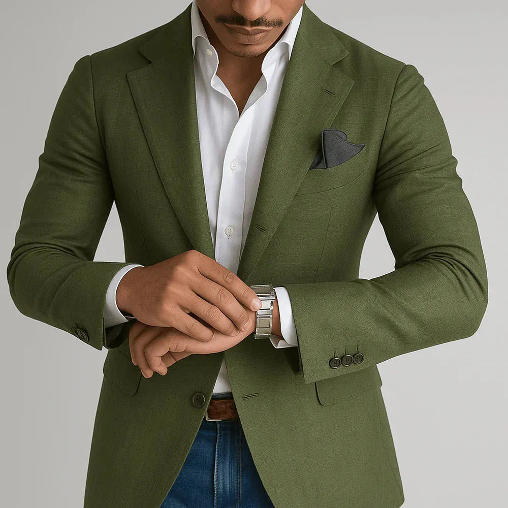 Blazer de corte justo para homem | Silhueta estruturada e estilo formal