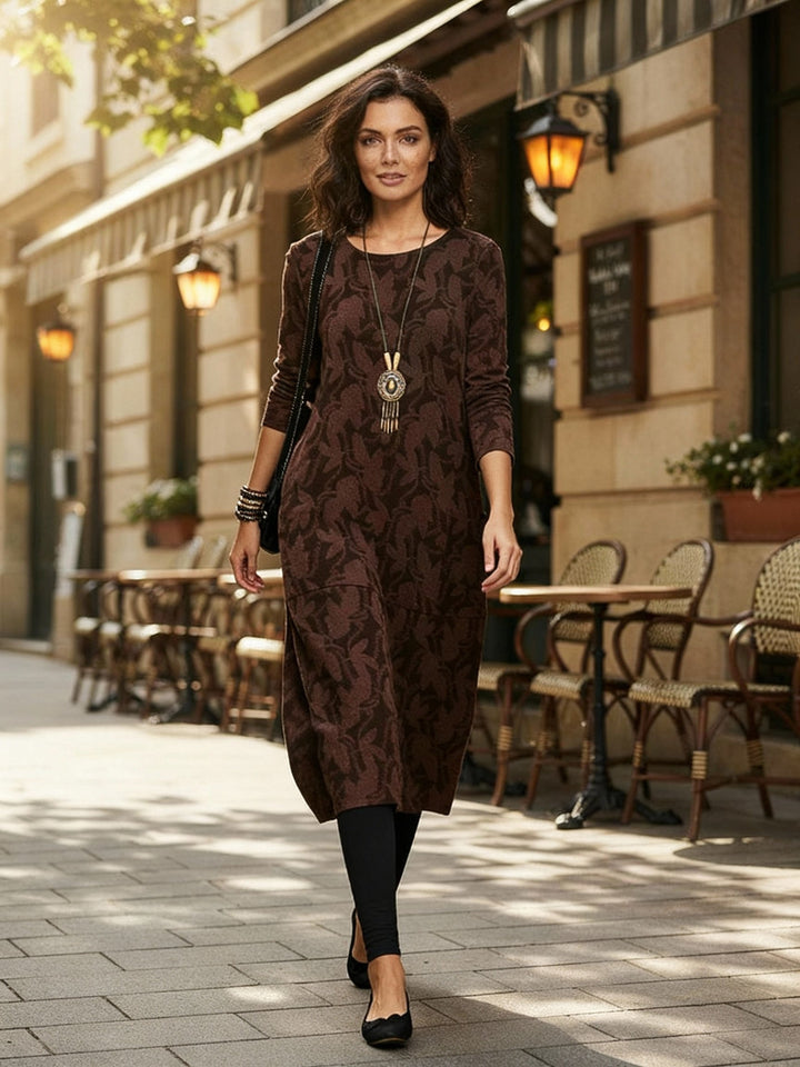 Elegant warm winter dress