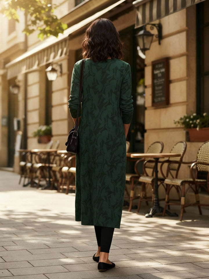 Elegant warm winter dress