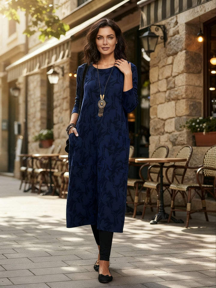 Elegant warm winter dress