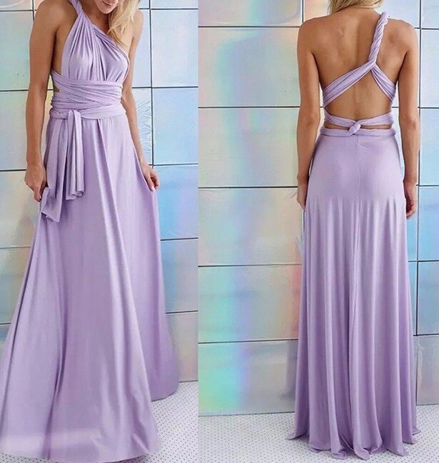 Halter Maxi Dress With Open Back