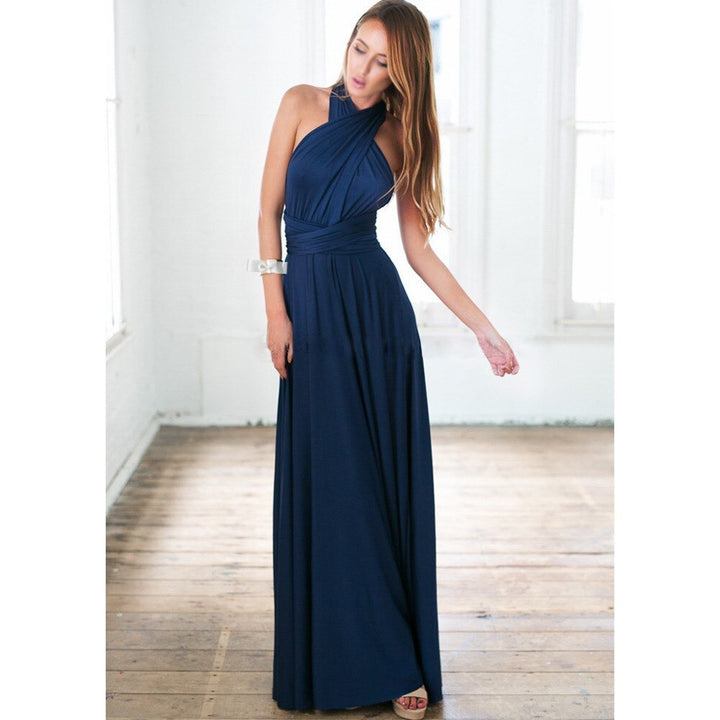 Halter Maxi Dress With Open Back
