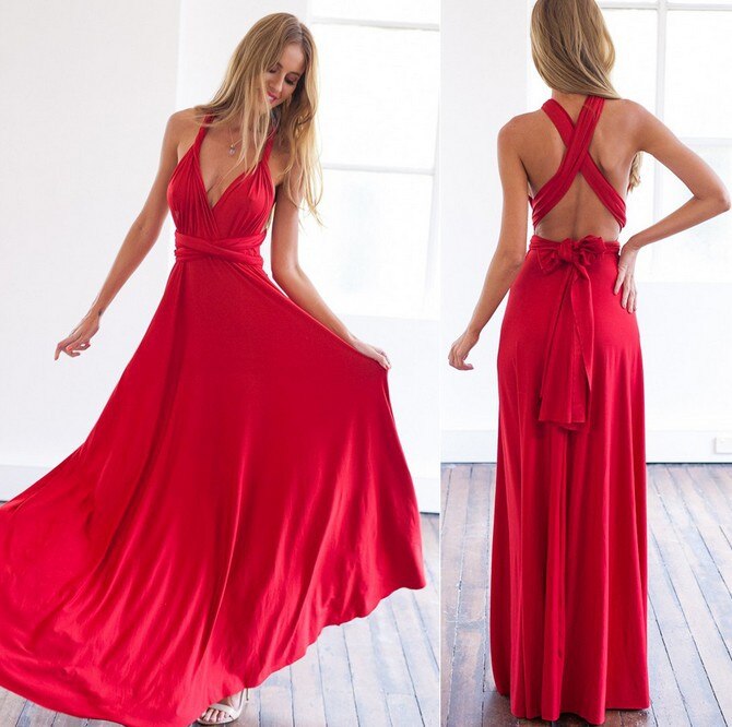 Halter Maxi Dress With Open Back