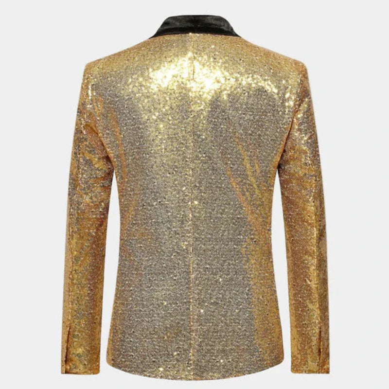 Blazer da smoking con finitura glitterata | Eleganza da sera