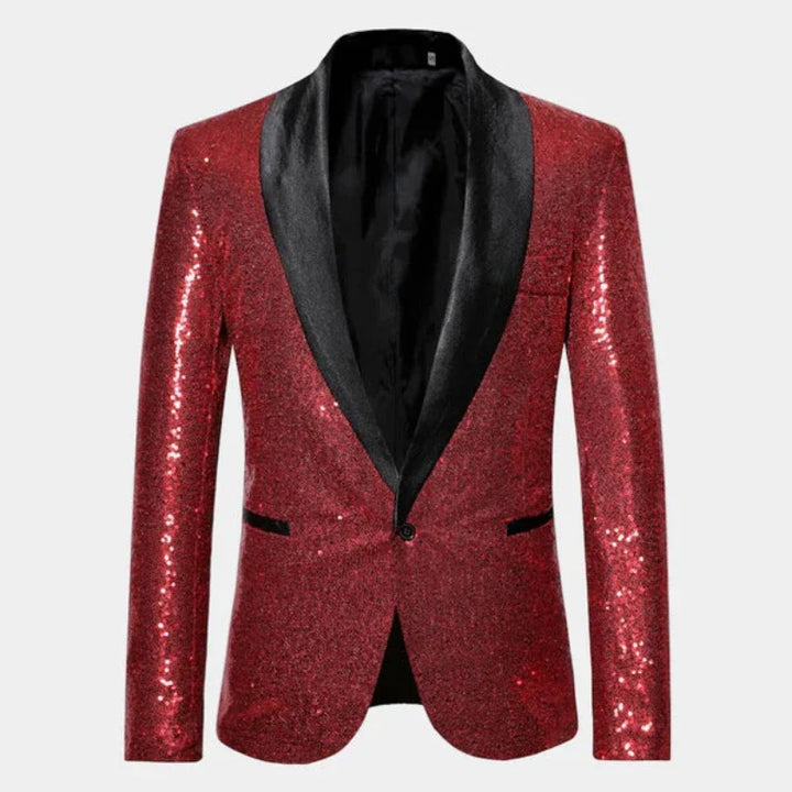 Blazer da smoking con finitura glitterata | Eleganza da sera