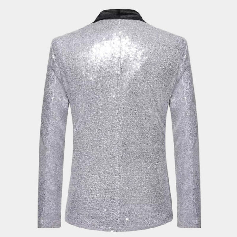 Blazer da smoking con finitura glitterata | Eleganza da sera