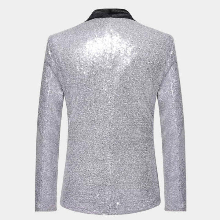 Blazer da smoking con finitura glitterata | Eleganza da sera