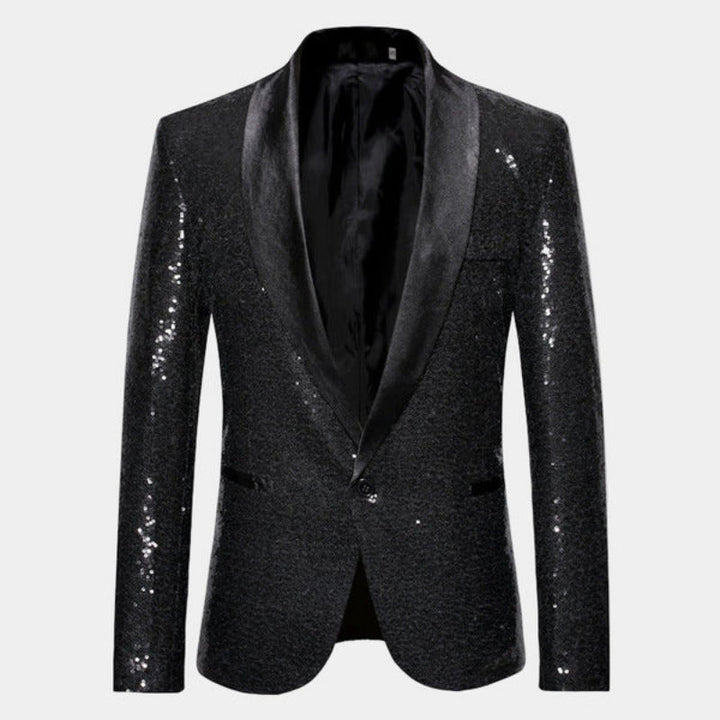 Blazer da smoking con finitura glitterata | Eleganza da sera