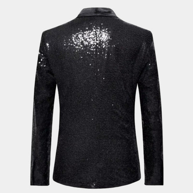 Blazer da smoking con finitura glitterata | Eleganza da sera