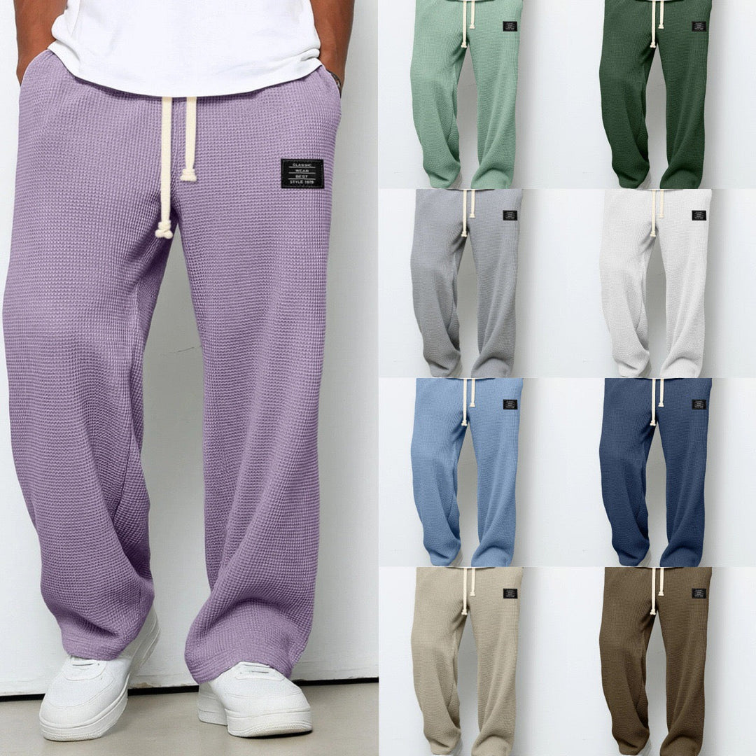 Lorenzo | Pantalones anchos con tejido de panal