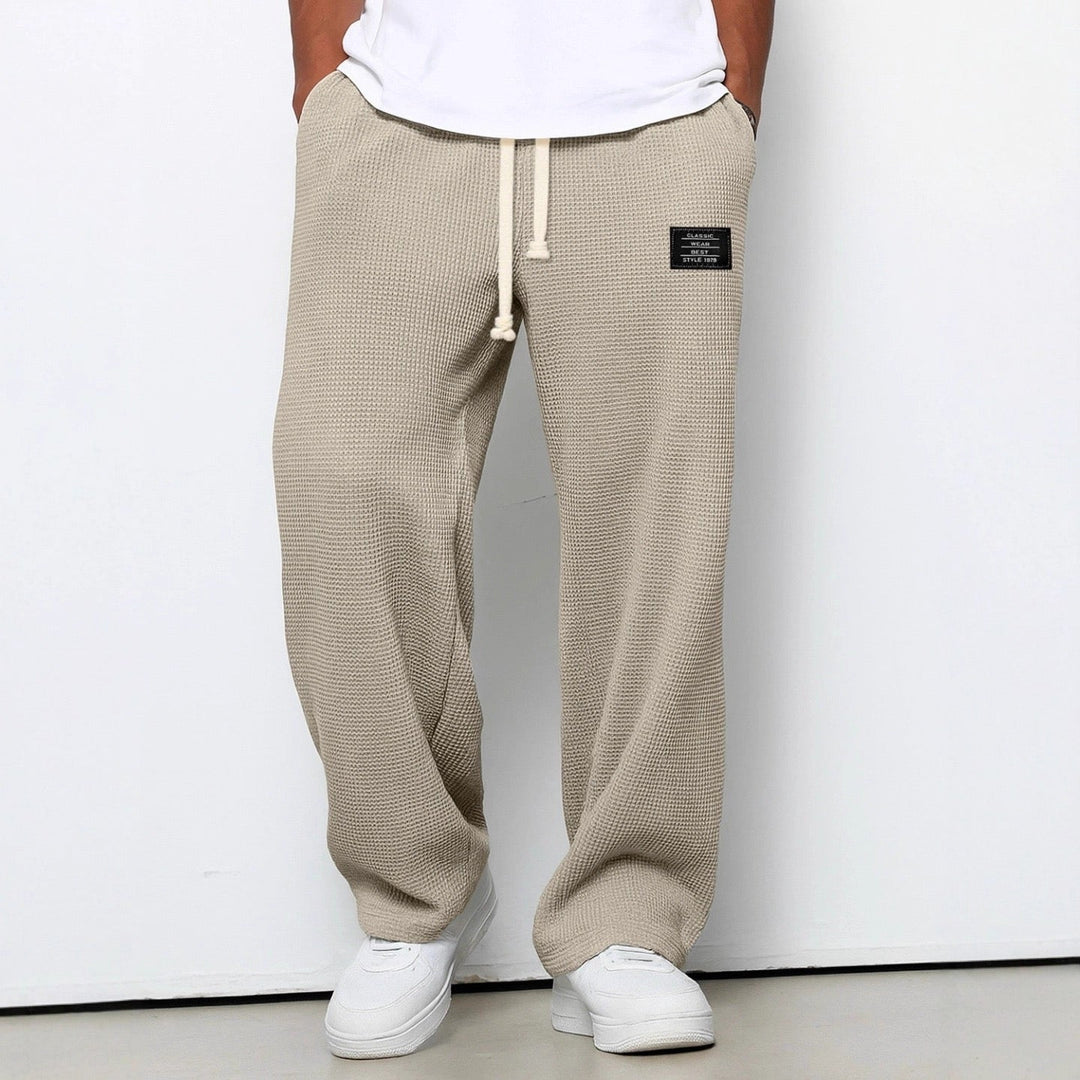 Lorenzo | Pantalones anchos con tejido de panal