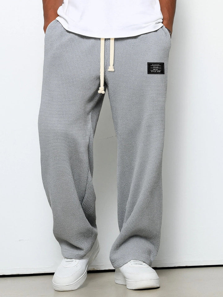 Lorenzo | Pantalones anchos con tejido de panal