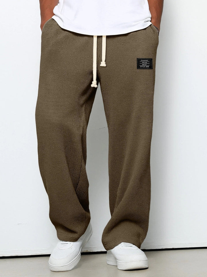 Lorenzo | Pantalones anchos con tejido de panal