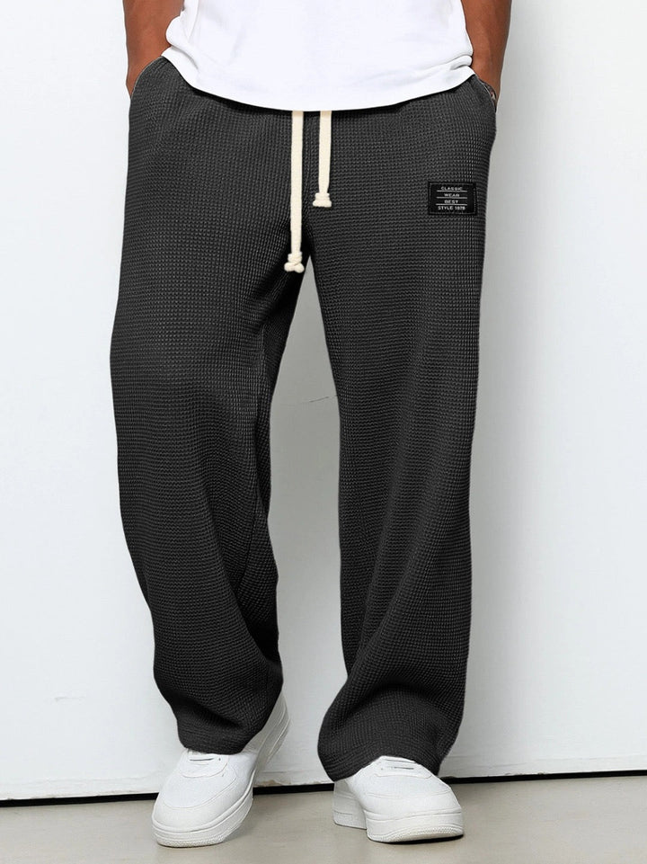Lorenzo | Pantalones anchos con tejido de panal