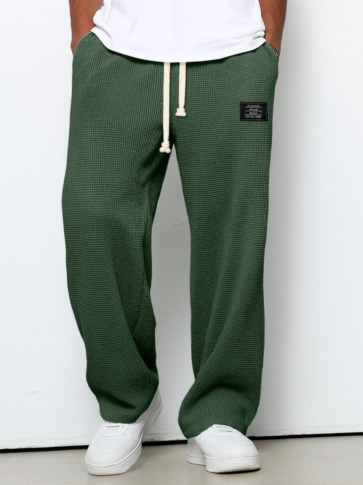 Lorenzo | Pantalones anchos con tejido de panal