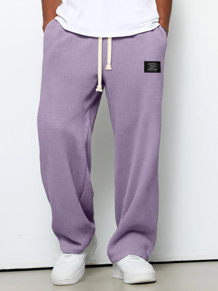 Lorenzo | Pantalones anchos con tejido de panal