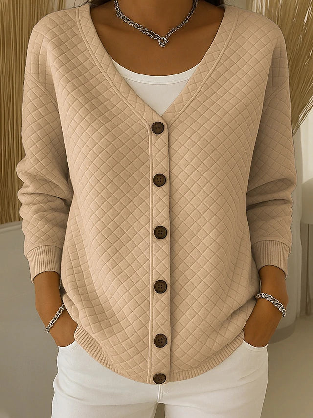 Eleonora | Quilted Cardigan with Buttons