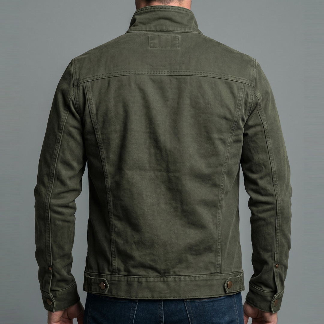 Cazel | Giacca vintage in cotone con chiusura a zip