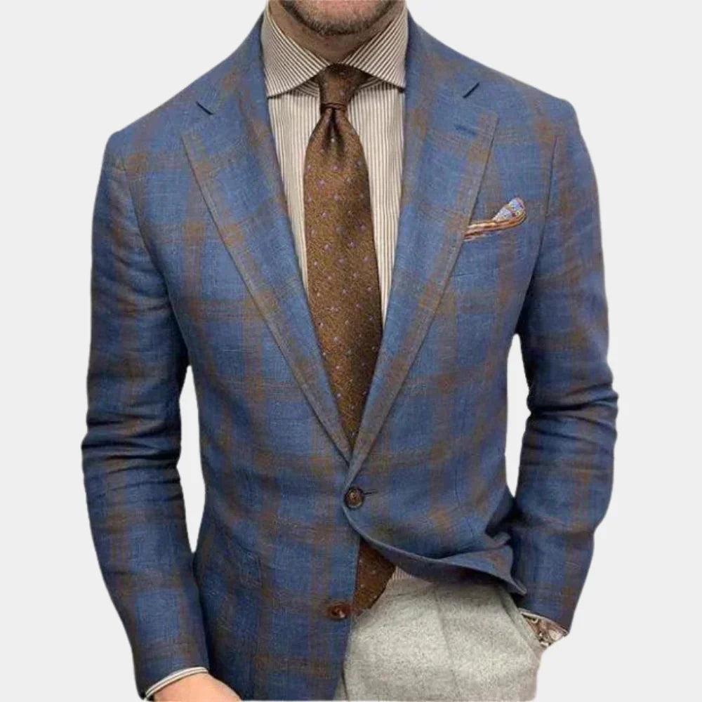 Leichter Blazer mit zwei Knöpfen und Tasche | Vielseitiger Stil