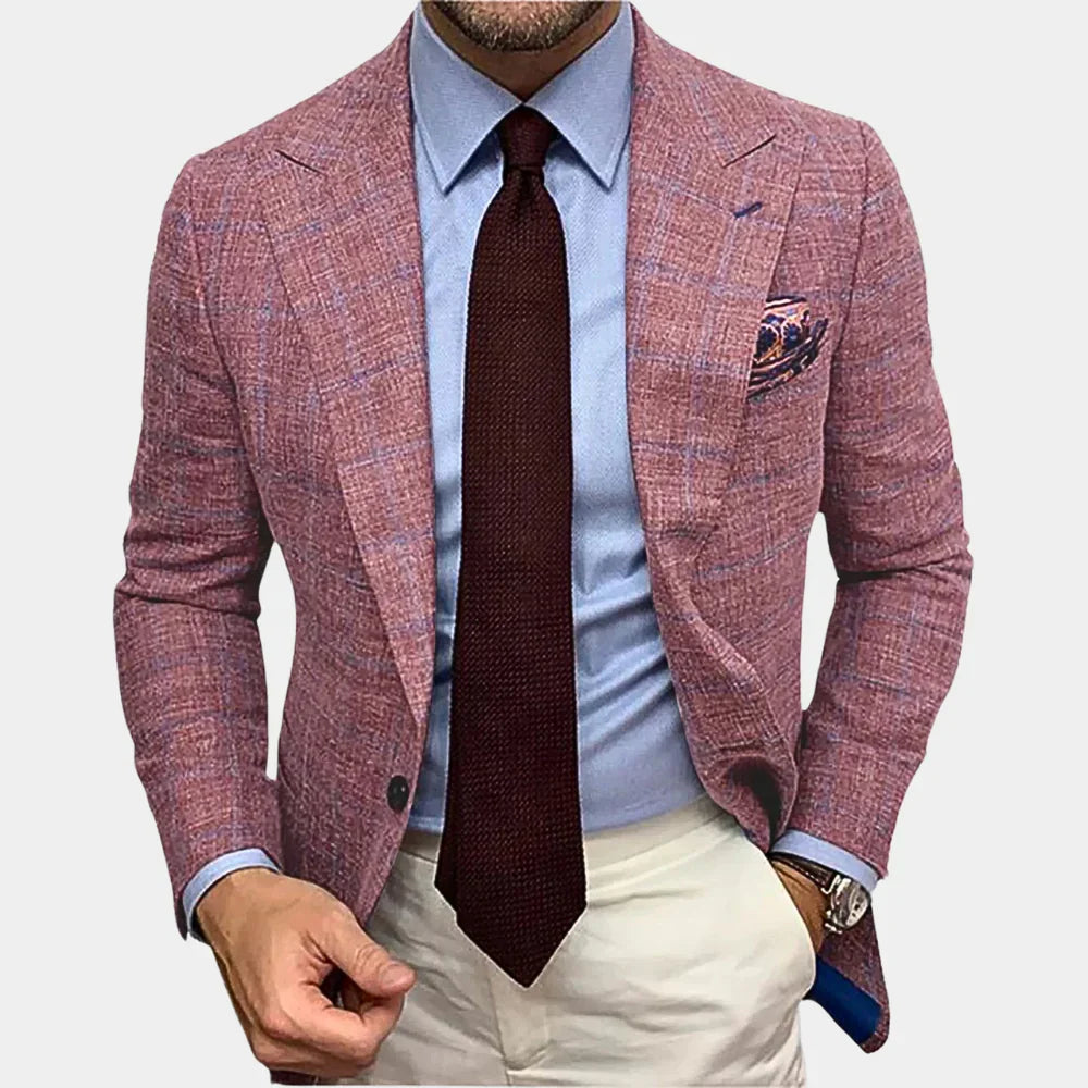 Leichter Blazer mit zwei Knöpfen und Tasche | Vielseitiger Stil