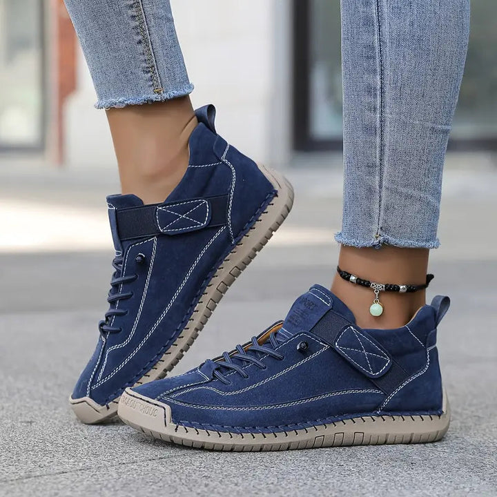 Oriana | Baskets à lacets avec surpiqûres contrastantes