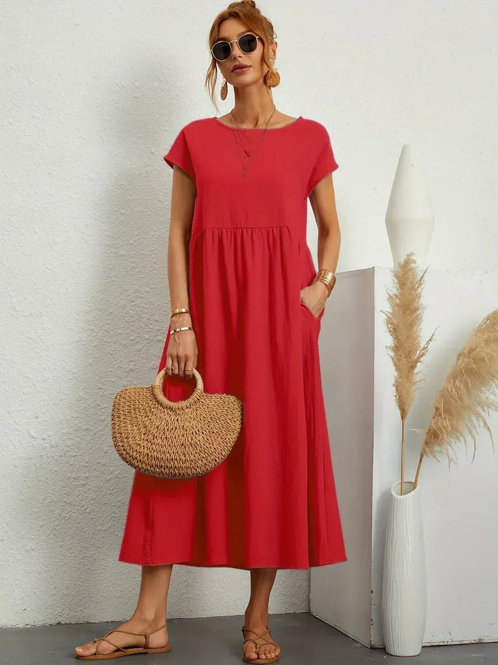 Gabrielle™ — Robe midi fluide à l&