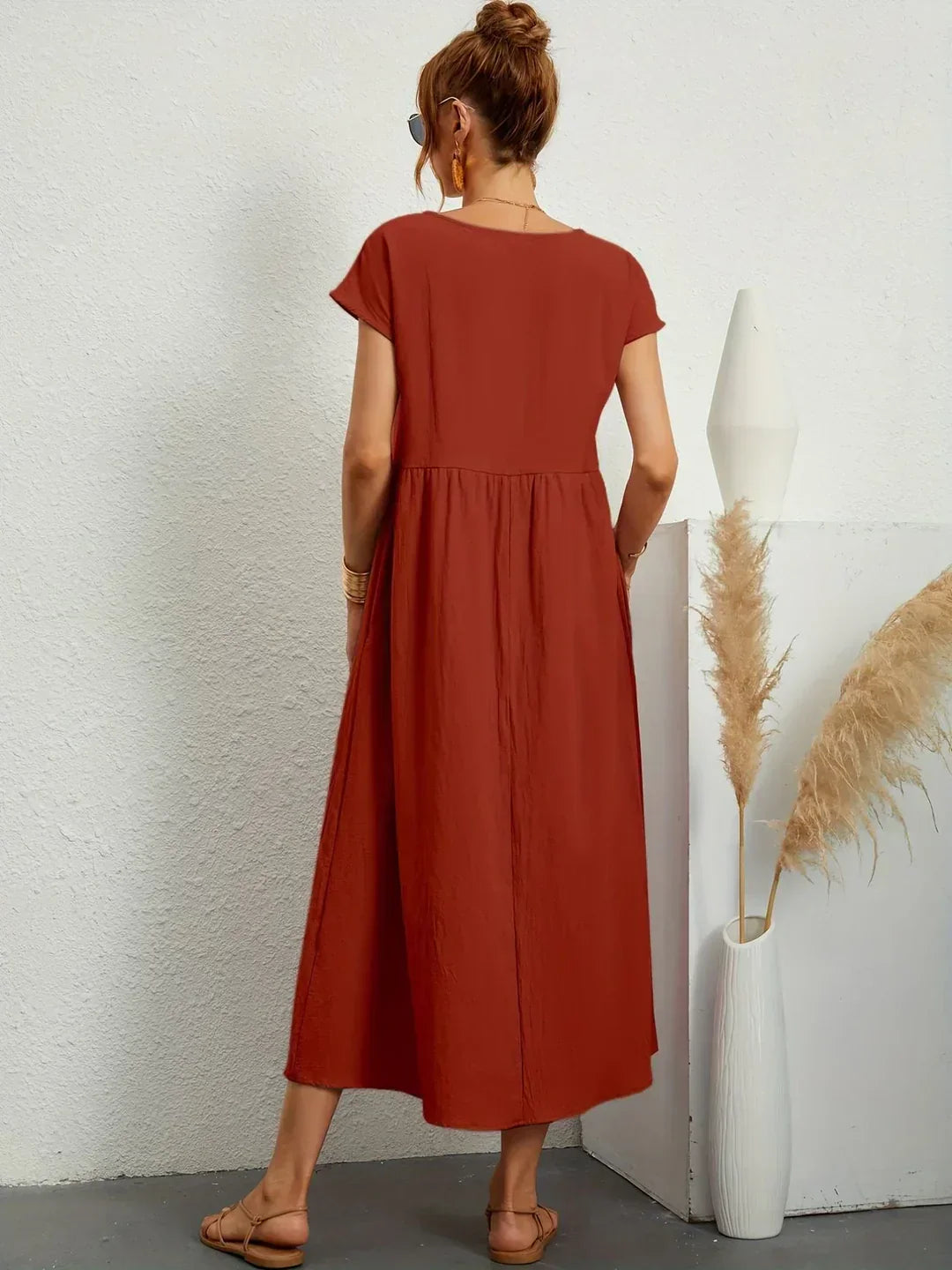 Gabrielle™ — Robe midi fluide à l&