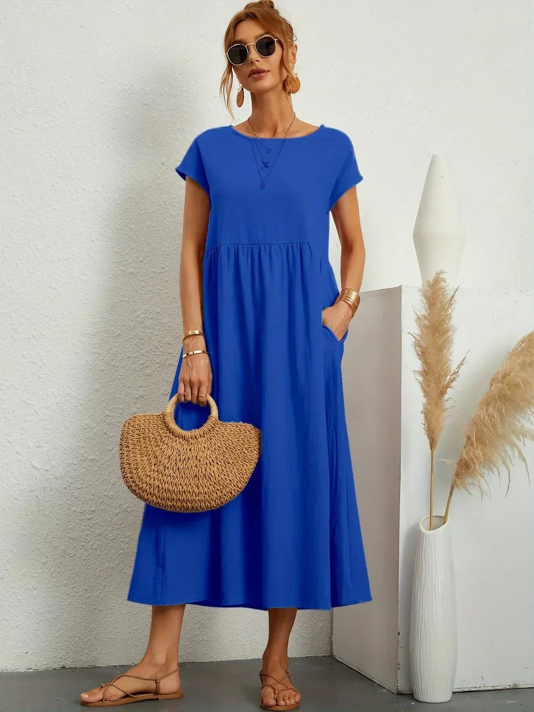 Gabrielle™ — Robe midi fluide à l&