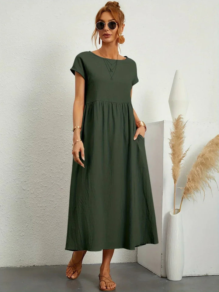 Gabrielle™ — Robe midi fluide à l&