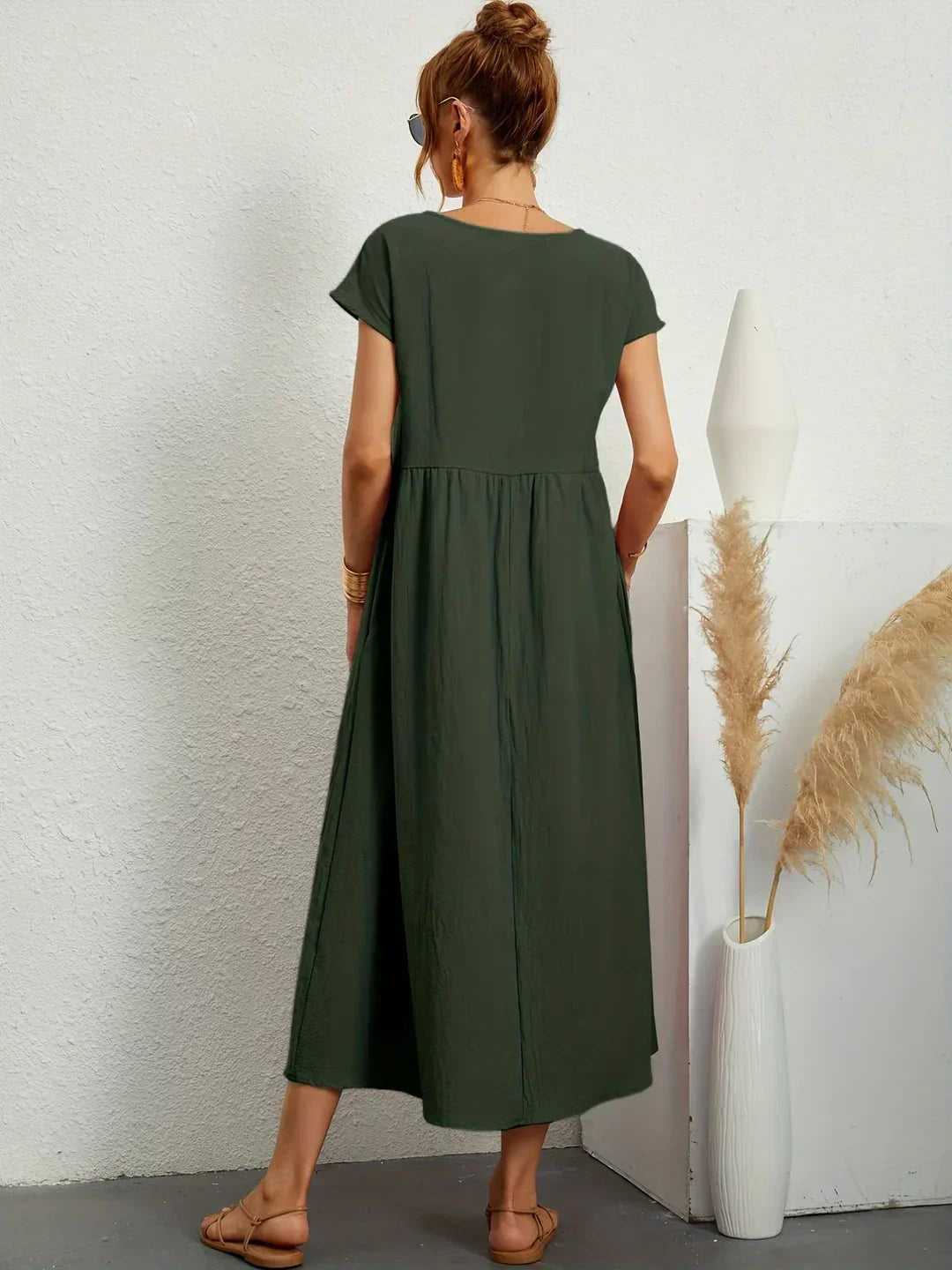 Gabrielle™ — Robe midi fluide à l&