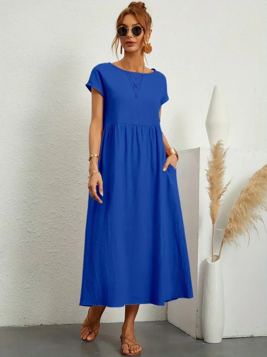 Gabrielle™ — Robe midi fluide à l&
