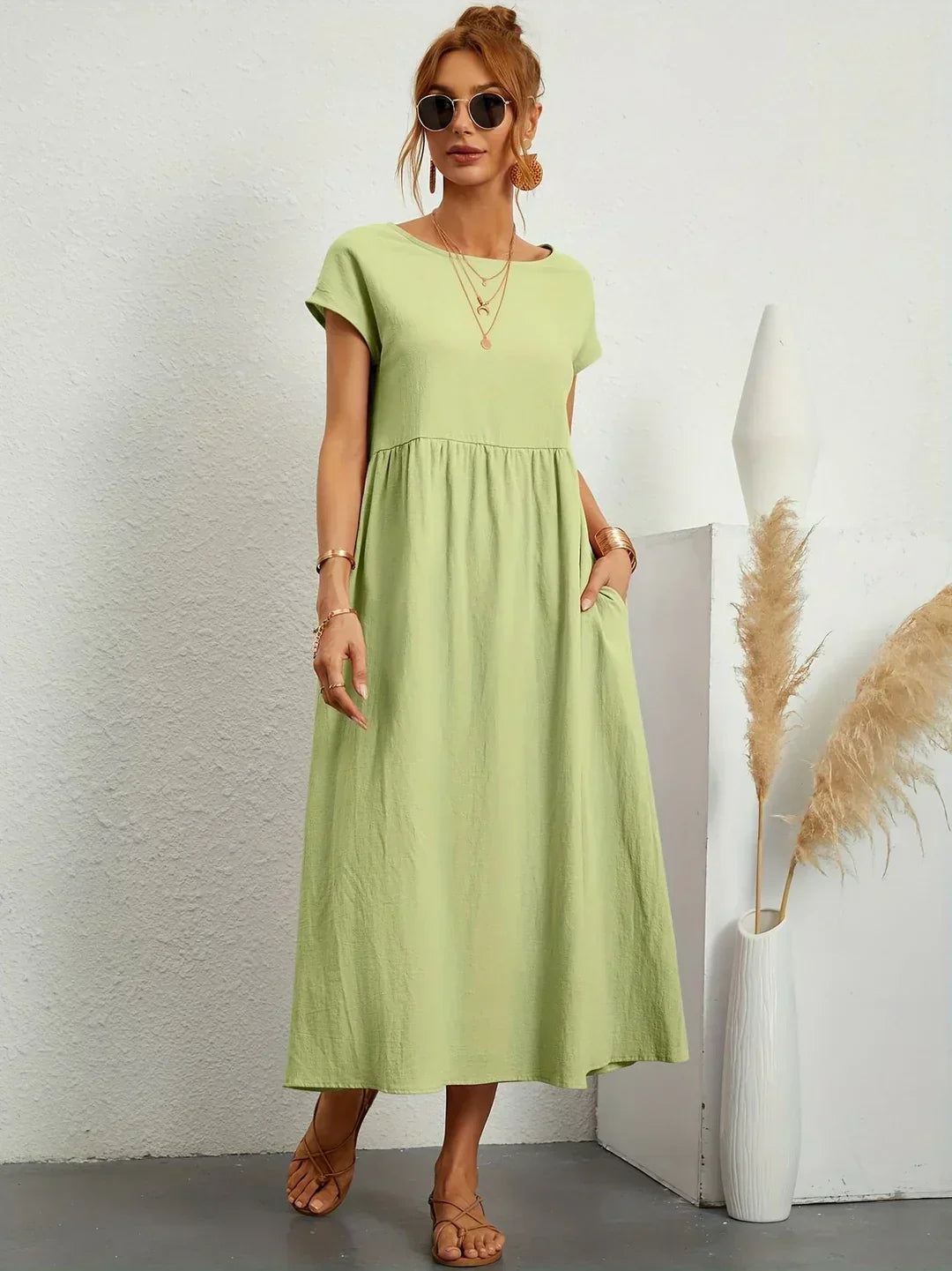 Gabrielle™ — Robe midi fluide à l&