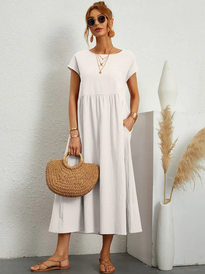 Gabrielle™ — Robe midi fluide à l&