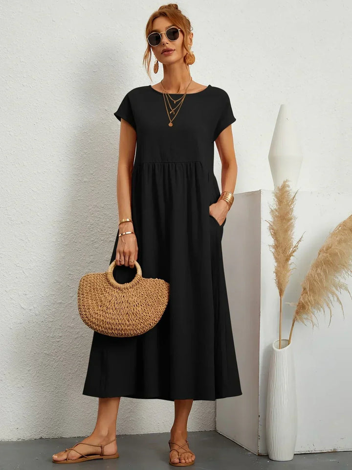 Gabrielle™ — Robe midi fluide à l&
