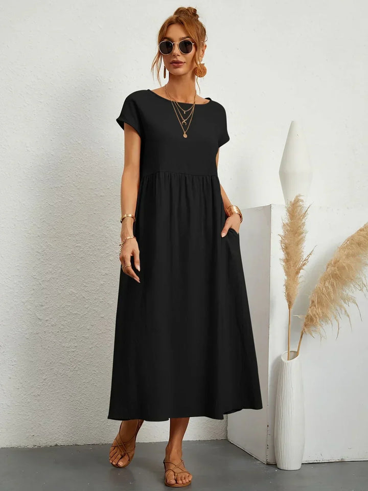 Gabrielle™ — Robe midi fluide à l&