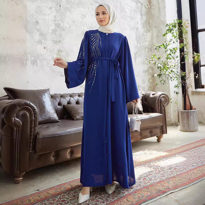 Maxi Dress with Sparkling Appliqués