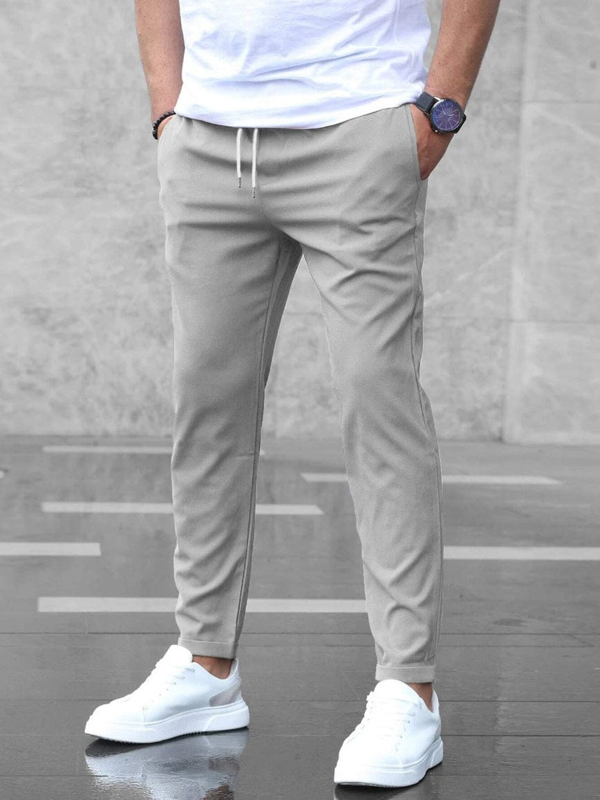Pantaloni affusolati con coulisse da uomo