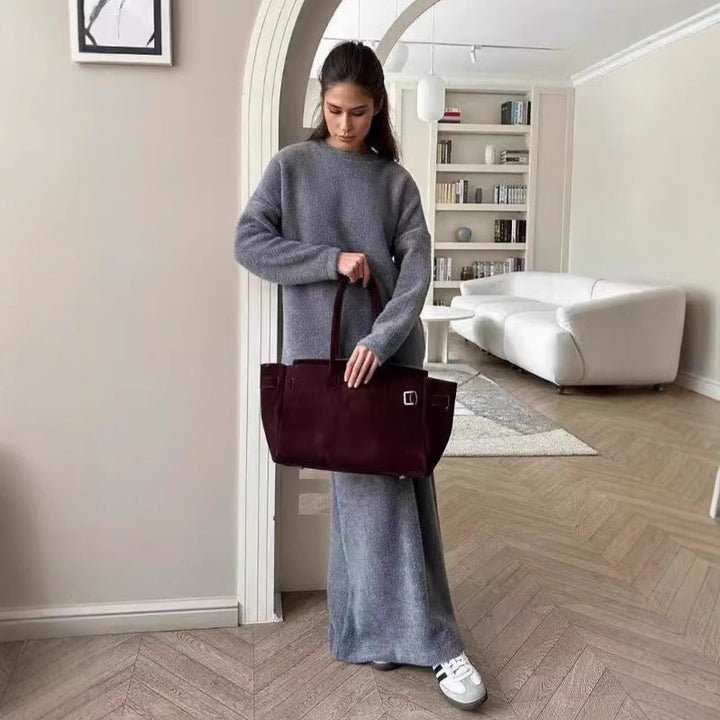 Long Sleeve Knit Maxi Dress