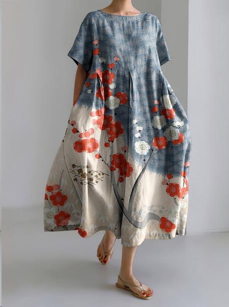 Abito Boho con Stampa Floreale