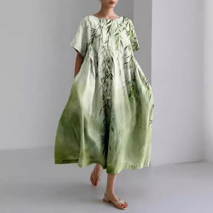 Abito Boho con Stampa Floreale